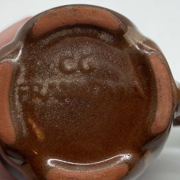 Vintage Set of 2 FRANKOMA Plainsman Cinnamon Brown C6 Coffee Cup Mug - Picture 9 of 12